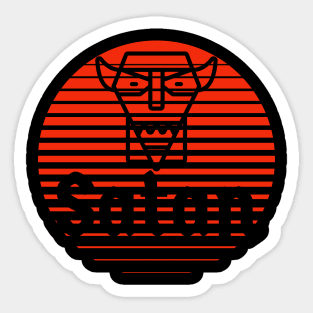 Satan, Satan Loves You, HAIL SATAN, Satanic, Demon Sticker